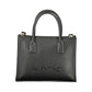 Black Polyurethane Women Handbag