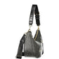 Black Polyurethane Women Handbag