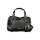 Black Polyurethane Women Handbag