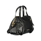 Black Polyurethane Women Handbag