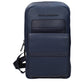 Blue Leather Backpack