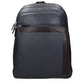 Gray Leather Backpack