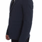 Blue Cotton Stretch Casual Blazer
