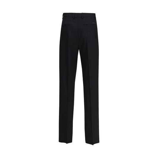 Black Fleece Wool Dress Pants