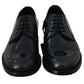 Blue Leather Derby Dress Formal Shoes