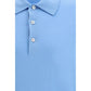 Blue Cotton Polo Shirt