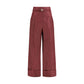 Bordeaux Silk Dress Pants