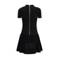 Black Viscose Casual Dress