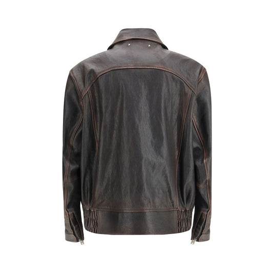 Brown Goatskin Bomber
