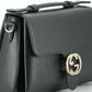 Elegant Black Leather Chain Shoulder Bag