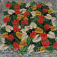 Elegant Floral Silk Scarf with Fringes