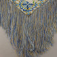 Elegant Floral Silk Scarf with Fringes