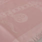 Elegant Pink Silk Blend Logo Scarf