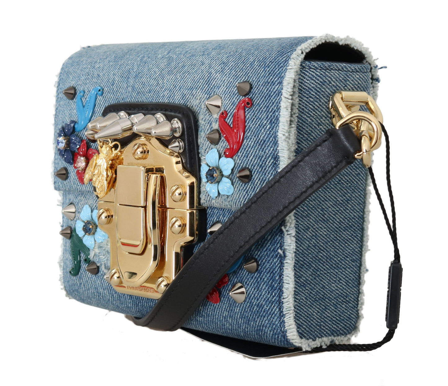 Elegant Blue & Black Lucia Crossbody Bag