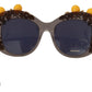 Elegant Crystal Appliqued Women's Sunglasses