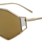 Elegant Gold Frame Sunglasses with UV Protection