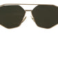 Elegant Gold Frame Sunglasses with UV Protection