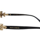 Elegant Gold-Toned Baroque Women's Sunglasses