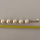 Opulent Gold Tone Bracelet with Crystals and Pearls
