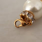 Opulent Gold Tone Bracelet with Crystals and Pearls