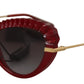 Chic Red Gradient Lens Sunglasses