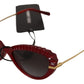 Chic Red Gradient Lens Sunglasses