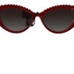 Chic Red Gradient Lens Sunglasses