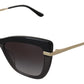 Elegant Black Acetate Sunglasses for Women