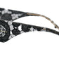 Elegant Black Lace Acetate Sunglasses