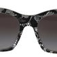 Chic Black Acetate Women's Sunglasses