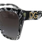 Chic Black Acetate Women's Sunglasses