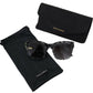 Chic Black Acetate Women's Sunglasses