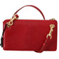 Elegant Crimson Crossbody Leather Bag