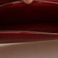 Elegant Crimson Crossbody Leather Bag