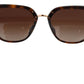 Irregular Brown Acetate Sunglasses for Women