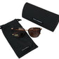 Irregular Brown Acetate Sunglasses for Women