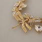 Elegant Sicily Floral Bug Statement Necklace