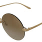 Vintage-Inspired Round Golden Sunglasses