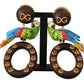 Chic Parrot Embellished Hoop Earrings