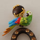 Chic Parrot Embellished Hoop Earrings