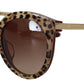Elegant Brown Gradient Sunglasses