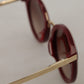 Elegant Brown Gradient Sunglasses