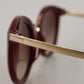 Elegant Brown Gradient Sunglasses