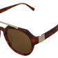 Chic Brown Wayfarer Sunglasses