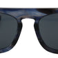 Elegant Blue Acetate Sunglasses