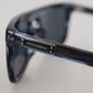 Elegant Blue Acetate Sunglasses