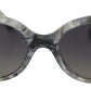 Chic Grey Acetate Designer Sunglasses