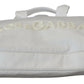 Elegant White Nylon Tote Bag with Leather Accents