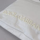 Elegant White Nylon Tote Bag with Leather Accents