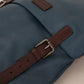 Elegant Blue Leather Backpack Bag